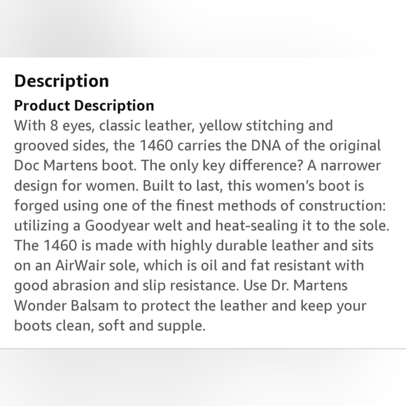 DR MARTENS 1460 Women's size 7 White smooth patent leather 8 eye lace-up boots - Picture 13 of 15